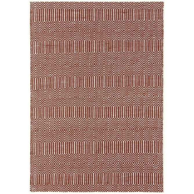 Sloan Modern Geometric Hand-Woven Wool&Cotton Soft-Touch Durable Textured Flatweave Marsala Rug-Asiatic Carpets-Rug Love - The Most Loved Rug Store