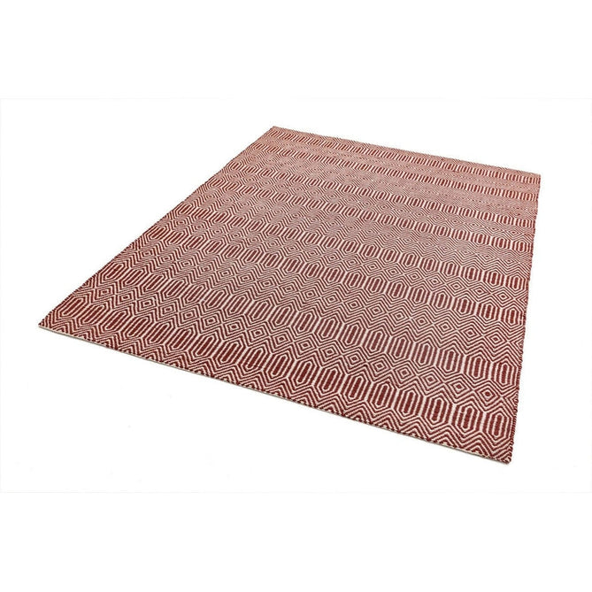 Sloan Modern Geometric Hand-Woven Wool&Cotton Soft-Touch Durable Textured Flatweave Marsala Rug-Asiatic Carpets-Rug Love - The Most Loved Rug Store