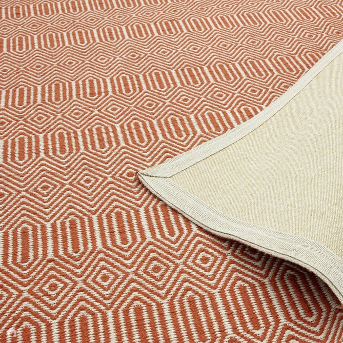 Sloan Modern Geometric Hand-Woven Wool&Cotton Soft-Touch Durable Textured Flatweave Orange Runner-Asiatic Carpets-Rug Love - The Most Loved Rug Store