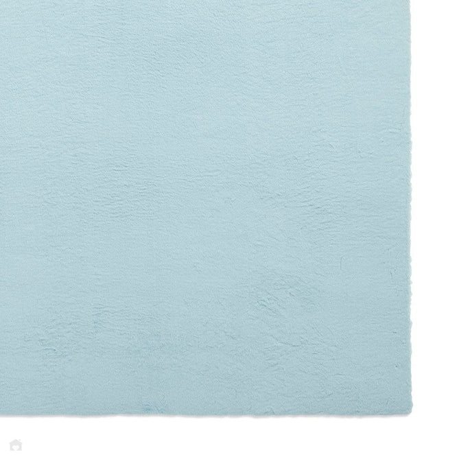 Snug Super-Soft Fuzzy Texture Plain Blue Rug-Think Rugs-Rug Love - The Most Loved Rug Store