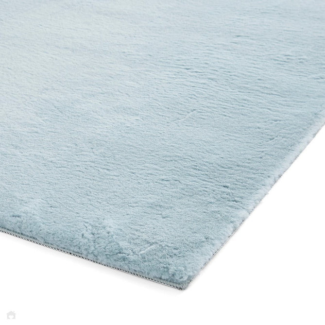 Snug Super-Soft Fuzzy Texture Plain Blue Rug-Think Rugs-Rug Love - The Most Loved Rug Store