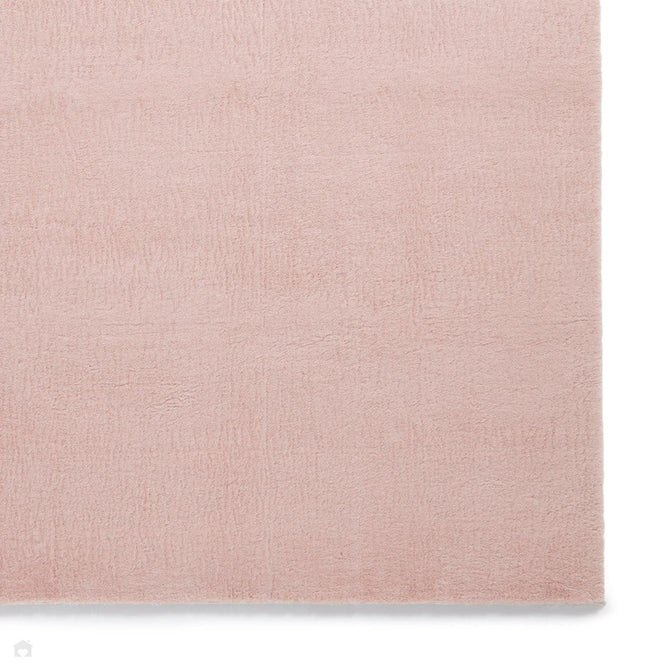 Snug Super-Soft Fuzzy Texture Plain Blush Pink Rug-Think Rugs-Rug Love - The Most Loved Rug Store