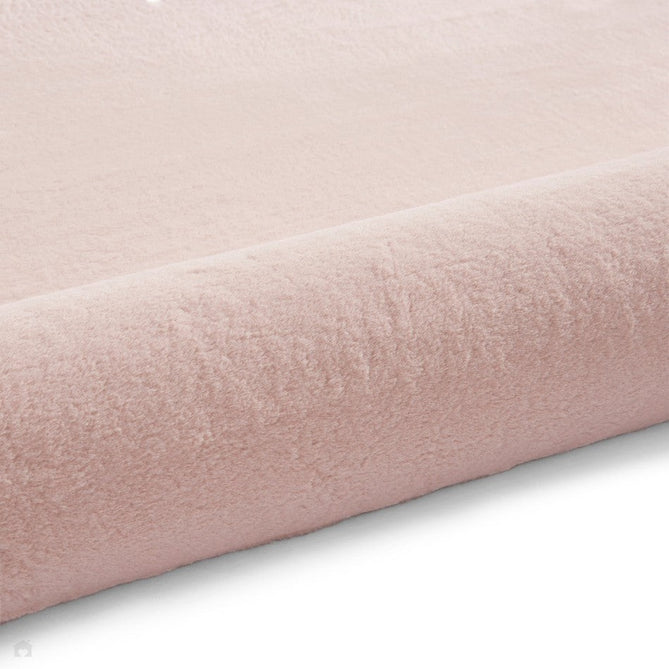 Snug Super-Soft Fuzzy Texture Plain Blush Pink Rug-Think Rugs-Rug Love - The Most Loved Rug Store