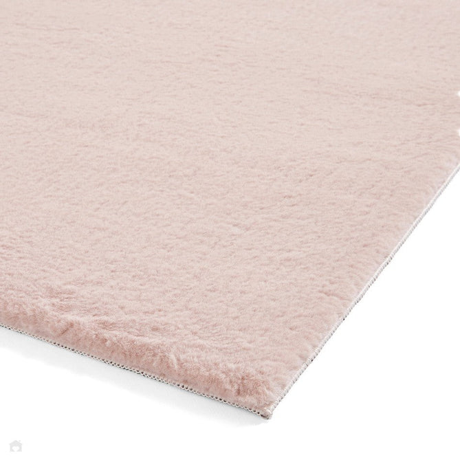 Snug Super-Soft Fuzzy Texture Plain Blush Pink Rug-Think Rugs-Rug Love - The Most Loved Rug Store