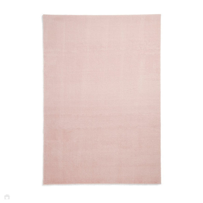 Snug Super-Soft Fuzzy Texture Plain Blush Pink Rug-Think Rugs-Rug Love - The Most Loved Rug Store