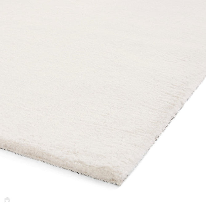 Snug Super-Soft Fuzzy Texture Plain Cream Rug-Think Rugs-Rug Love - The Most Loved Rug Store