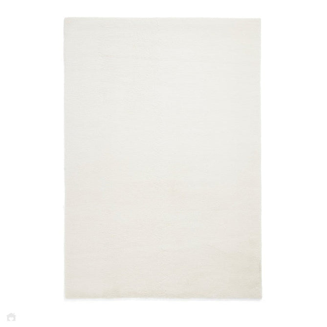 Snug Super-Soft Fuzzy Texture Plain Cream Rug-Think Rugs-Rug Love - The Most Loved Rug Store