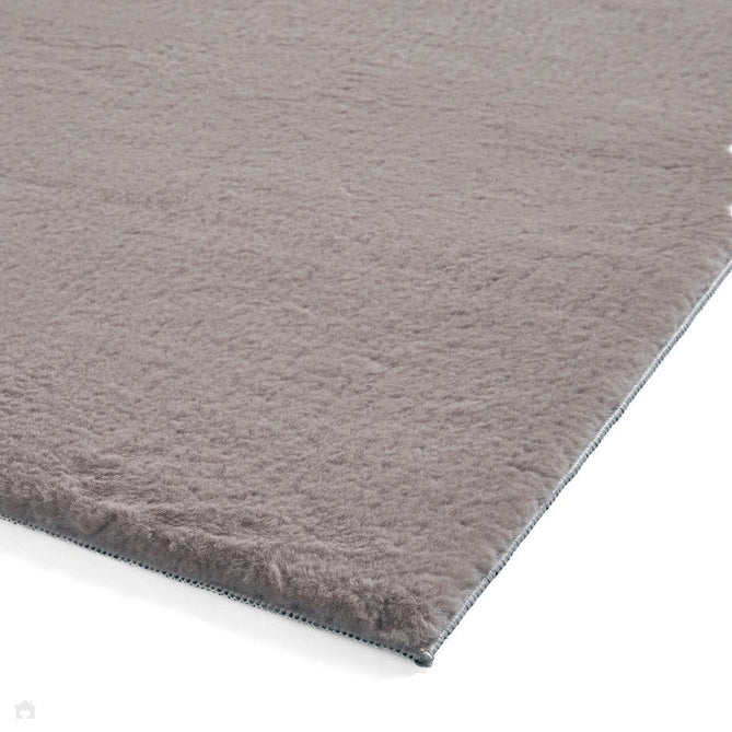 Snug Super-Soft Fuzzy Texture Plain Dark Grey Rug-Think Rugs-Rug Love - The Most Loved Rug Store