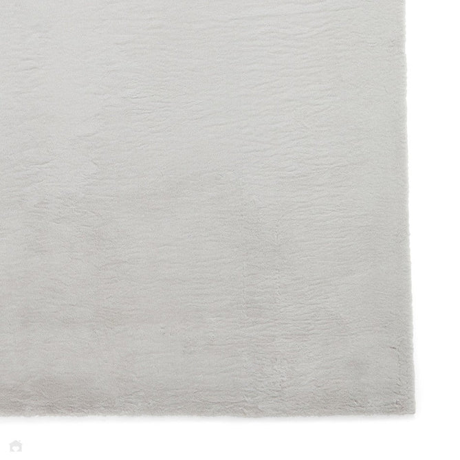 Snug Super-Soft Fuzzy Texture Plain Light Grey Rug-Think Rugs-Rug Love - The Most Loved Rug Store