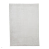 Snug Super-Soft Fuzzy Texture Plain Light Grey Rug