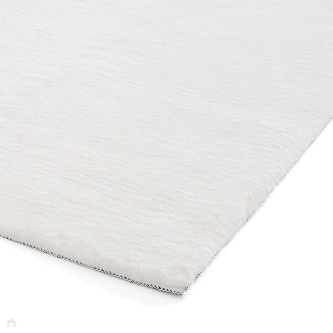 Snug Super-Soft Fuzzy Texture Plain White Rug-Think Rugs-Rug Love - The Most Loved Rug Store