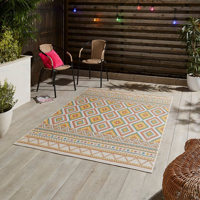 Spectrum E3145 Modern Abstract Durable Stain-Resistant Weatherproof Flatweave In-Outdoor Multicolour Rug-Think Rugs-Rug Love - The Most Loved Rug Store