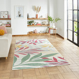 Spectrum E9338 Modern Abstract Durable Stain-Resistant Weatherproof Flatweave In-Outdoor Multicolour Rug