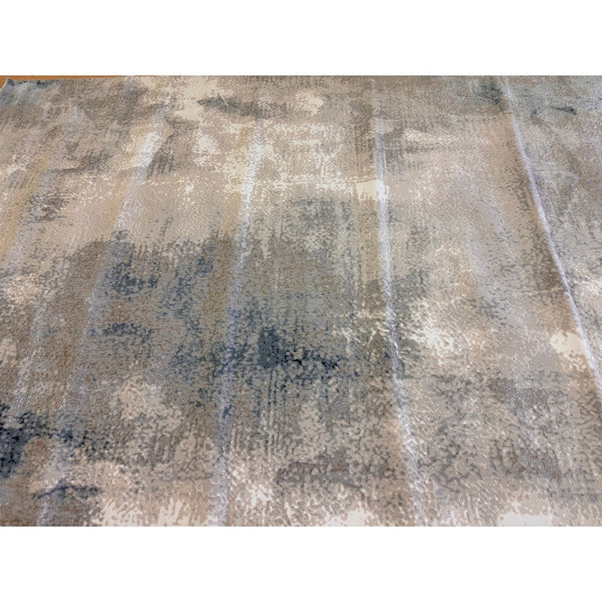 Stellar ST05 Modern Abstract Distressed Metallic Shimmer Hi-Low Textured Smooth Soft-Touch Short Low Pile Blue/Grey/Cream/Beige Rug-Asiatic Carpets-Rug Love - The Most Loved Rug Store