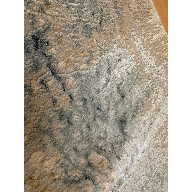 Stellar ST05 Modern Abstract Distressed Metallic Shimmer Hi-Low Textured Smooth Soft-Touch Short Low Pile Blue/Grey/Cream/Beige Rug-Asiatic Carpets-Rug Love - The Most Loved Rug Store