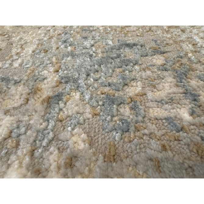 Stellar ST05 Modern Abstract Distressed Metallic Shimmer Hi-Low Textured Smooth Soft-Touch Short Low Pile Blue/Grey/Cream/Beige Rug-Asiatic Carpets-Rug Love - The Most Loved Rug Store