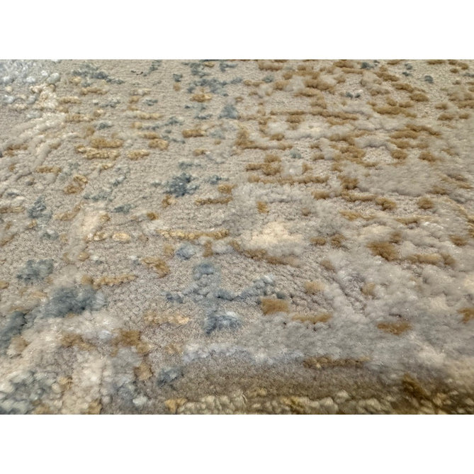 Stellar ST05 Modern Abstract Distressed Metallic Shimmer Hi-Low Textured Smooth Soft-Touch Short Low Pile Blue/Grey/Cream/Beige Rug-Asiatic Carpets-Rug Love - The Most Loved Rug Store