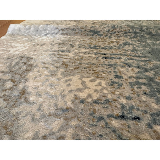 Stellar ST05 Modern Abstract Distressed Metallic Shimmer Hi-Low Textured Smooth Soft-Touch Short Low Pile Blue/Grey/Cream/Beige Rug-Asiatic Carpets-Rug Love - The Most Loved Rug Store