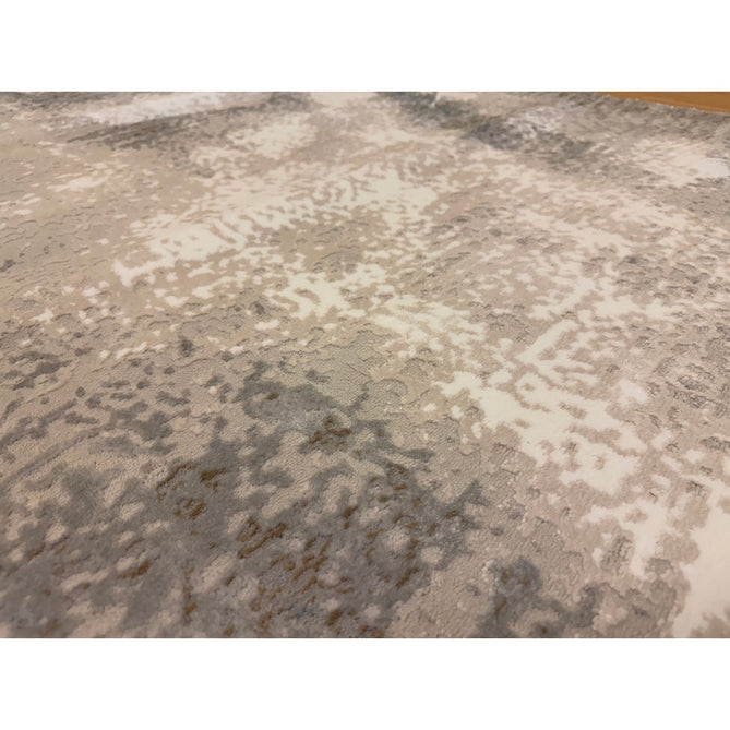 Stellar ST05 Modern Abstract Distressed Metallic Shimmer Hi-Low Textured Smooth Soft-Touch Short Low Pile Blue/Grey/Cream/Beige Rug-Asiatic Carpets-Rug Love - The Most Loved Rug Store