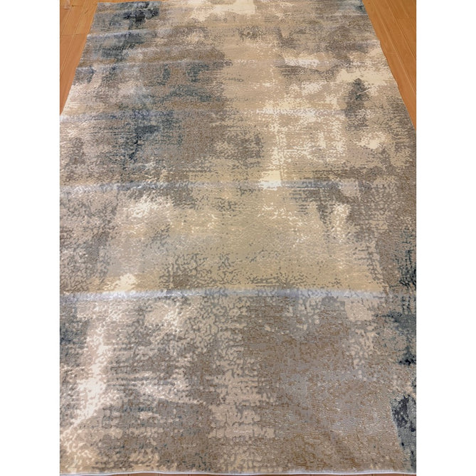 Stellar ST05 Modern Abstract Distressed Metallic Shimmer Hi-Low Textured Smooth Soft-Touch Short Low Pile Blue/Grey/Cream/Beige Rug-Asiatic Carpets-Rug Love - The Most Loved Rug Store