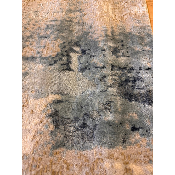 Stellar ST05 Modern Abstract Distressed Metallic Shimmer Hi-Low Textured Smooth Soft-Touch Short Low Pile Blue/Grey/Cream/Beige Rug-Asiatic Carpets-Rug Love - The Most Loved Rug Store