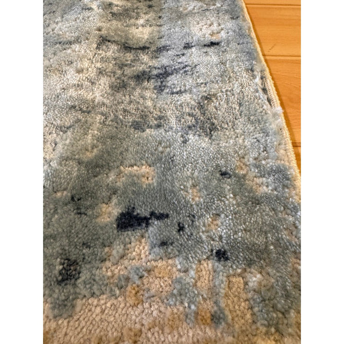 Stellar ST05 Modern Abstract Distressed Metallic Shimmer Hi-Low Textured Smooth Soft-Touch Short Low Pile Blue/Grey/Cream/Beige Rug-Asiatic Carpets-Rug Love - The Most Loved Rug Store