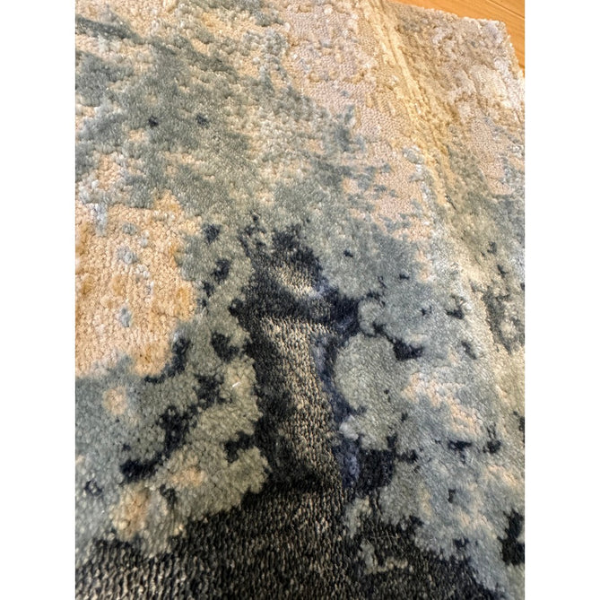 Stellar ST05 Modern Abstract Distressed Metallic Shimmer Hi-Low Textured Smooth Soft-Touch Short Low Pile Blue/Grey/Cream/Beige Rug-Asiatic Carpets-Rug Love - The Most Loved Rug Store