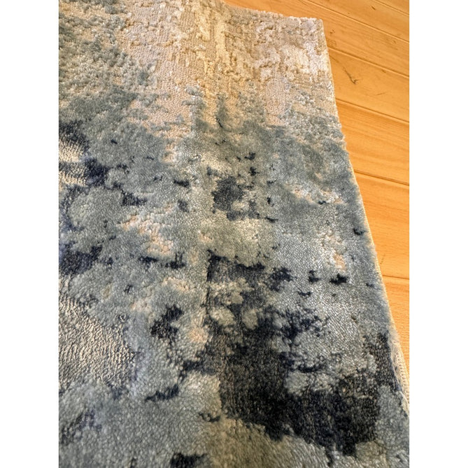 Stellar ST05 Modern Abstract Distressed Metallic Shimmer Hi-Low Textured Smooth Soft-Touch Short Low Pile Blue/Grey/Cream/Beige Rug-Asiatic Carpets-Rug Love - The Most Loved Rug Store