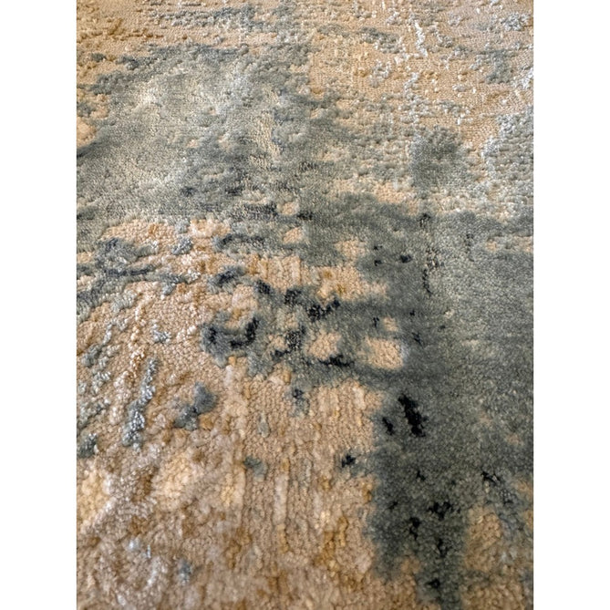 Stellar ST05 Modern Abstract Distressed Metallic Shimmer Hi-Low Textured Smooth Soft-Touch Short Low Pile Blue/Grey/Cream/Beige Rug-Asiatic Carpets-Rug Love - The Most Loved Rug Store