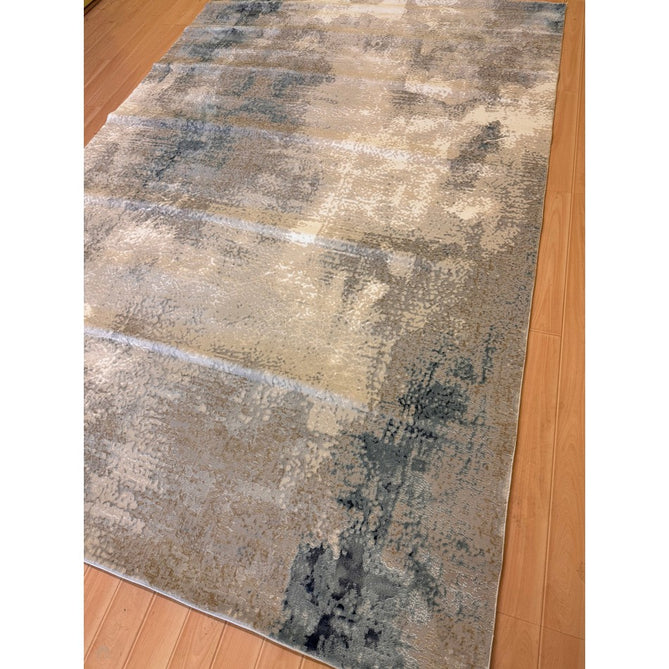 Stellar ST05 Modern Abstract Distressed Metallic Shimmer Hi-Low Textured Smooth Soft-Touch Short Low Pile Blue/Grey/Cream/Beige Rug-Asiatic Carpets-Rug Love - The Most Loved Rug Store