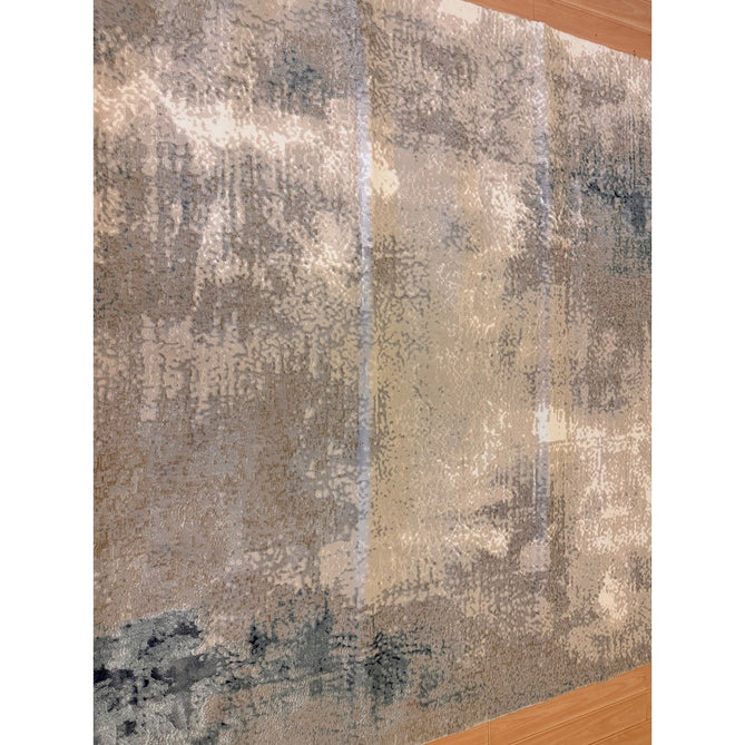 Stellar ST05 Modern Abstract Distressed Metallic Shimmer Hi-Low Textured Smooth Soft-Touch Short Low Pile Blue/Grey/Cream/Beige Rug-Asiatic Carpets-Rug Love - The Most Loved Rug Store