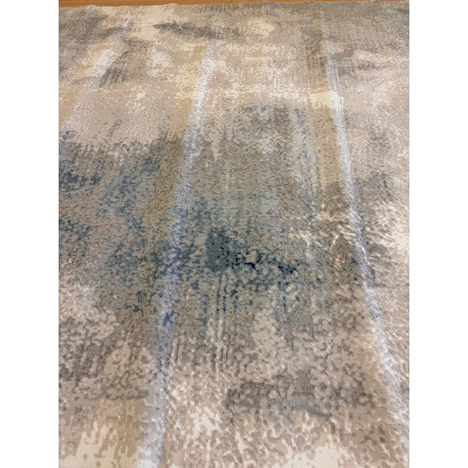 Stellar ST05 Modern Abstract Distressed Metallic Shimmer Hi-Low Textured Smooth Soft-Touch Short Low Pile Blue/Grey/Cream/Beige Rug-Asiatic Carpets-Rug Love - The Most Loved Rug Store