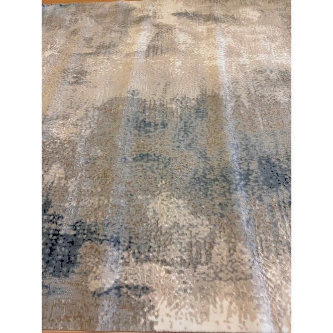 Stellar ST05 Modern Abstract Distressed Metallic Shimmer Hi-Low Textured Smooth Soft-Touch Short Low Pile Blue/Grey/Cream/Beige Rug-Asiatic Carpets-Rug Love - The Most Loved Rug Store