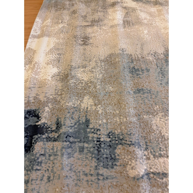 Stellar ST05 Modern Abstract Distressed Metallic Shimmer Hi-Low Textured Smooth Soft-Touch Short Low Pile Blue/Grey/Cream/Beige Rug-Asiatic Carpets-Rug Love - The Most Loved Rug Store