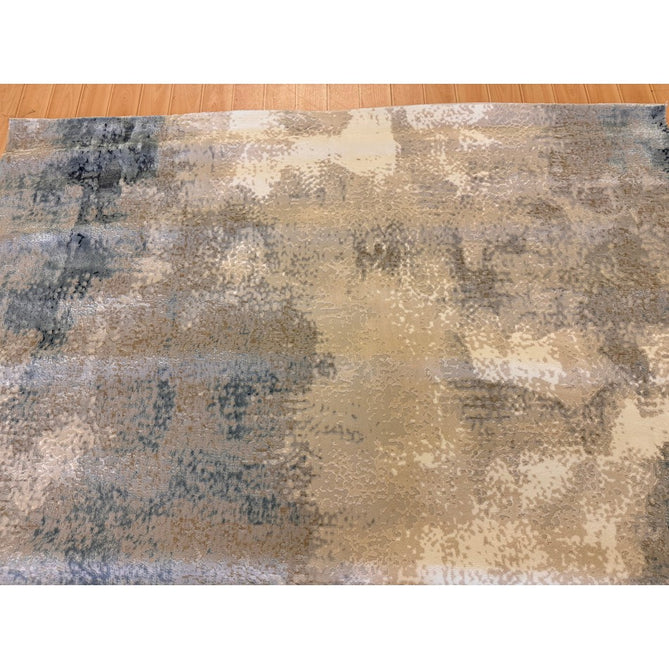 Stellar ST05 Modern Abstract Distressed Metallic Shimmer Hi-Low Textured Smooth Soft-Touch Short Low Pile Blue/Grey/Cream/Beige Rug-Asiatic Carpets-Rug Love - The Most Loved Rug Store