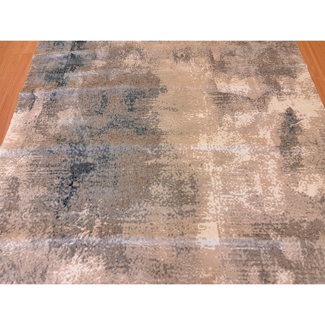 Stellar ST05 Modern Abstract Distressed Metallic Shimmer Hi-Low Textured Smooth Soft-Touch Short Low Pile Blue/Grey/Cream/Beige Rug-Asiatic Carpets-Rug Love - The Most Loved Rug Store