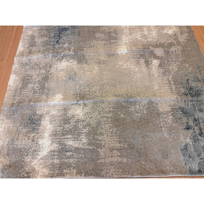 Stellar ST05 Modern Abstract Distressed Metallic Shimmer Hi-Low Textured Smooth Soft-Touch Short Low Pile Blue/Grey/Cream/Beige Rug-Asiatic Carpets-Rug Love - The Most Loved Rug Store