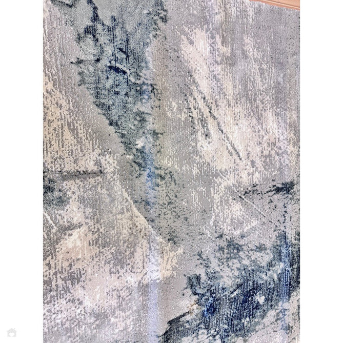 Stellar ST06 Modern Abstract Distressed Metallic Shimmer Hi-Low Textured Smooth Soft-Touch Short Low Pile Blue/Grey/Cream/Beige Rug-Asiatic Carpets-Rug Love - The Most Loved Rug Store