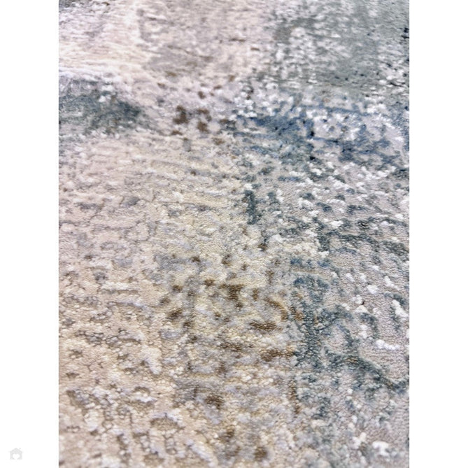 Stellar ST06 Modern Abstract Distressed Metallic Shimmer Hi-Low Textured Smooth Soft-Touch Short Low Pile Blue/Grey/Cream/Beige Rug-Asiatic Carpets-Rug Love - The Most Loved Rug Store