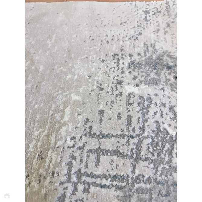 Stellar ST06 Modern Abstract Distressed Metallic Shimmer Hi-Low Textured Smooth Soft-Touch Short Low Pile Blue/Grey/Cream/Beige Rug-Asiatic Carpets-Rug Love - The Most Loved Rug Store