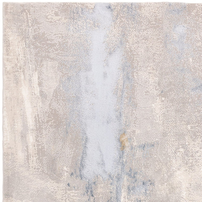 Stellar ST06 Modern Abstract Distressed Metallic Shimmer Hi-Low Textured Smooth Soft-Touch Short Low Pile Blue/Grey/Cream/Beige Rug-Asiatic Carpets-Rug Love - The Most Loved Rug Store