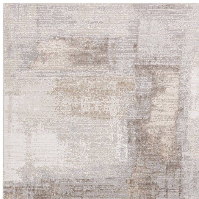 Stellar ST07 Modern Abstract Distressed Metallic Shimmer Hi-Low Textured Smooth Soft-Touch Short Low Pile Grey/Beige/Cream Rug-Asiatic Carpets-Rug Love - The Most Loved Rug Store