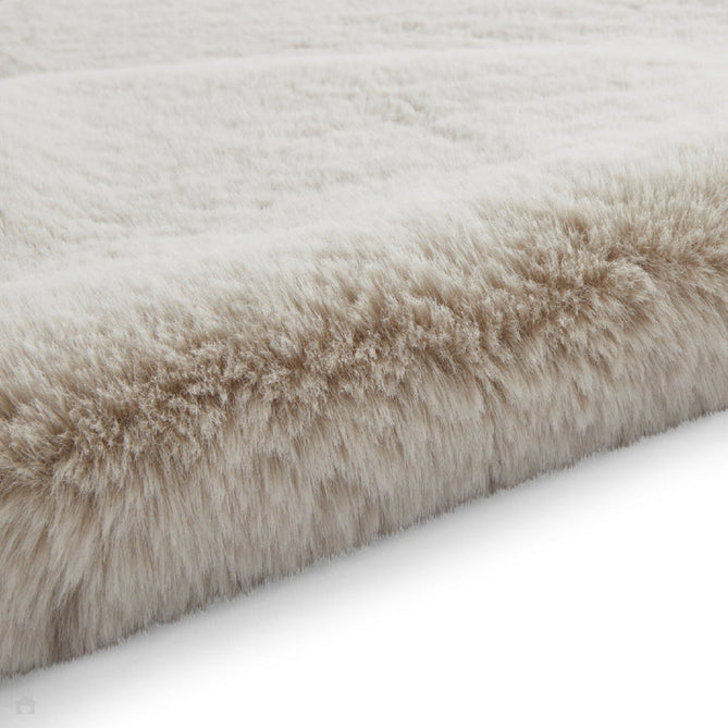 Super Teddy Super Soft Plush Hi Pile Silky Faux Fur Polyester Shaggy Sheepskin Beige Rug-Think Rugs-Rug Love - The Most Loved Rug Store