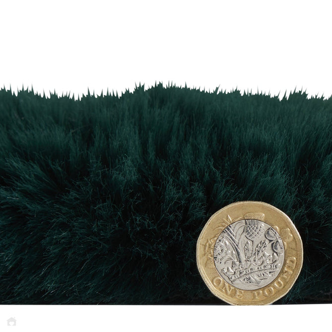 Super Teddy Super Soft Plush Hi Pile Silky Faux Fur Polyester Shaggy Sheepskin Jewel Green Rug-Think Rugs-Rug Love - The Most Loved Rug Store