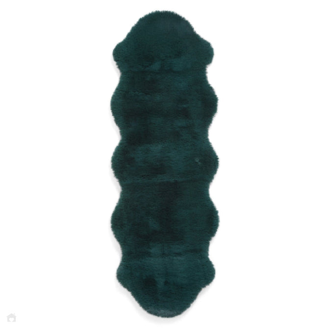 Super Teddy Super Soft Plush Hi Pile Silky Faux Fur Polyester Shaggy Sheepskin Jewel Green Rug-Think Rugs-Rug Love - The Most Loved Rug Store