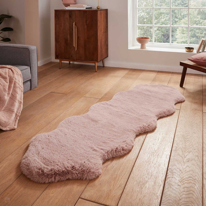 Super Teddy Super Soft Plush Hi Pile Silky Faux Fur Polyester Shaggy Sheepskin Rose Rug-Think Rugs-Rug Love - The Most Loved Rug Store