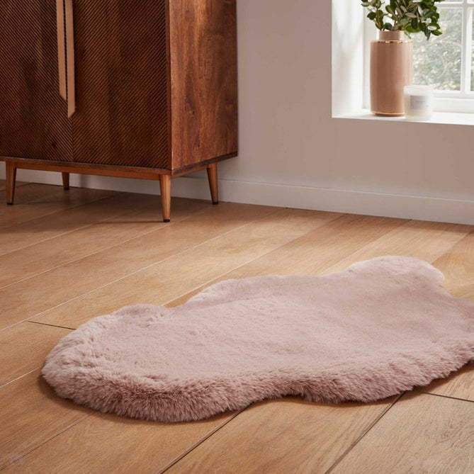 Super Teddy Super Soft Plush Hi Pile Silky Faux Fur Polyester Shaggy Sheepskin Rose Rug-Think Rugs-Rug Love - The Most Loved Rug Store