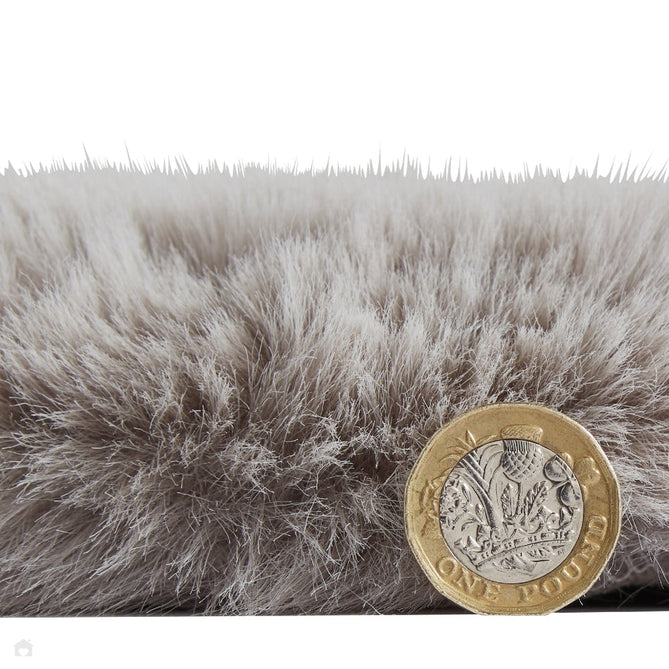 Super Teddy Super Soft Plush Hi Pile Silky Faux Fur Polyester Shaggy Sheepskin Silver Rug-Think Rugs-Rug Love - The Most Loved Rug Store