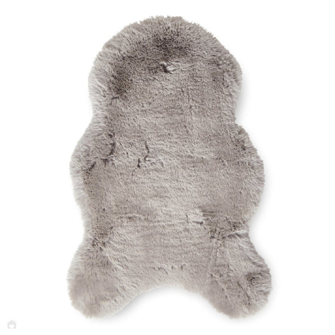 Super Teddy Super Soft Plush Hi Pile Silky Faux Fur Polyester Shaggy Sheepskin Silver Rug-Think Rugs-Rug Love - The Most Loved Rug Store