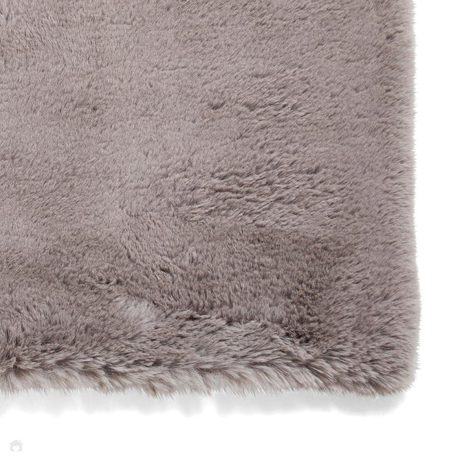 Super Teddy Super Soft Plush Hi Pile Silky Faux Fur Shaggy Grey Rug-Think Rugs-Rug Love - The Most Loved Rug Store